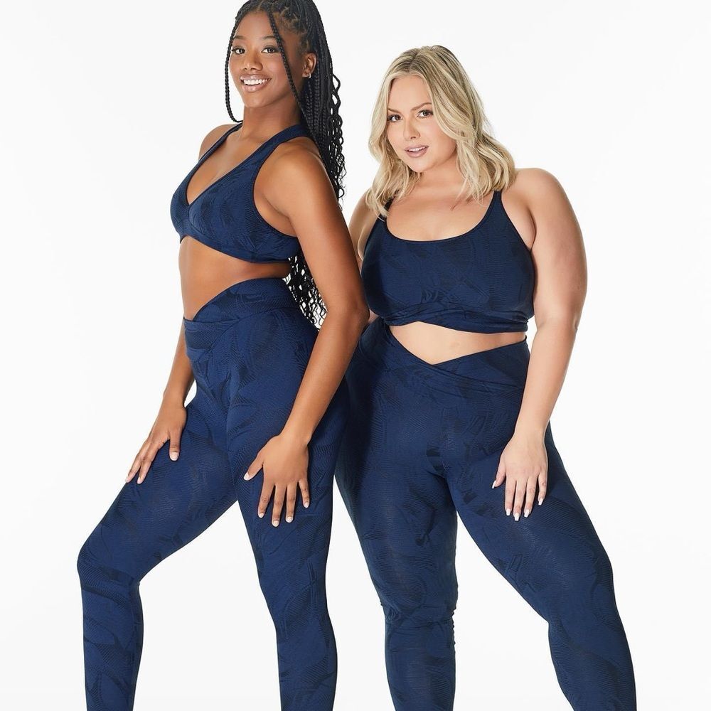 Booty By Brabants Everywear Leggings Black/Blue Stretch - one size